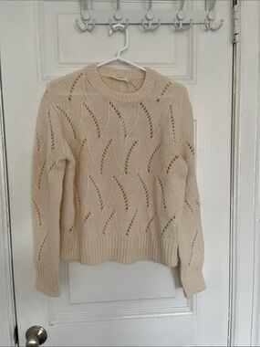 Everlane Pointelle cloud sweater NWT